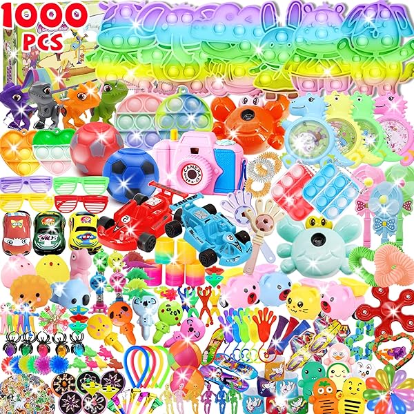 1000+ PCS Party Favors for Kids,Fidget Toys Pack,Christmas Stocking Stuffers, Christmas Gift,Birthday Gift, Treasure Box,Goodie Bag Stuffers, Carnival Prizes, Pinata Filler Sensory Toy for Classrooom in Pakistan