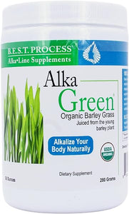 Alka•Green Powder Best Process Alkaline — Nutrient Dense Organic Barley Grass Supplement — Natural Source of Enzymes & Amino Acids in Pakistan