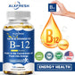 Alxfresh Vitamin B12 Capsule 500 Mcg Methyl B12 Organic Spirulina Supports Healthy Mood Energy Heart&Eye Vitamin B12 Supplement