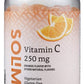 Amazon Brand - Solimo Vitamin C 250mg, 150 Gummies (2 Gummies per Serving), Immune Health