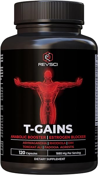 Anabolic Workout Supplement for Men & Muscle Builder for Men - Total GAINS Fadogia Agrestis and Tongkat Ali for Men, Aromatase Inhibitor, Estrogen Blocker for Men, HGH Supplements for Men, 120 Pills in Pakistan in Pakistan