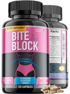 Appetite Suppressant for Weight Loss Women - Pills for Bloating Relief & Carb Blocker, Thermogenic Belly Fat Burner w/Chromium Caffeine Glucomannan - Diet Pills Work Fast, 120 Capsules in Pakistan