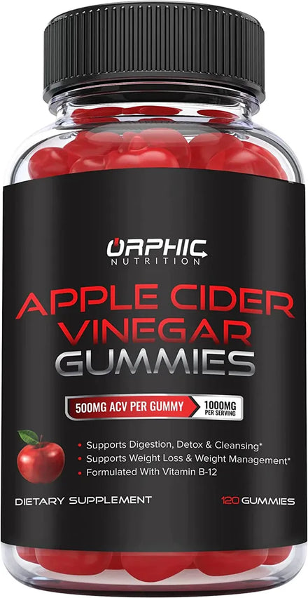 Apple Cider Vinegar Gummies - 1000mg -Formulated to Support Weight Loss Efforts, Normal Energy Levels & Gut Health* - Supports Digestion, Detox & Cleansing* - ACV Gummies W/ VIT B12, Beetroot