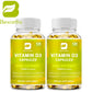 BW Vitamin D3 Capsules Strengthens Bones, Teeth, Heart and Nerves, Enhances Immune System Function Supplement For Women & Men
