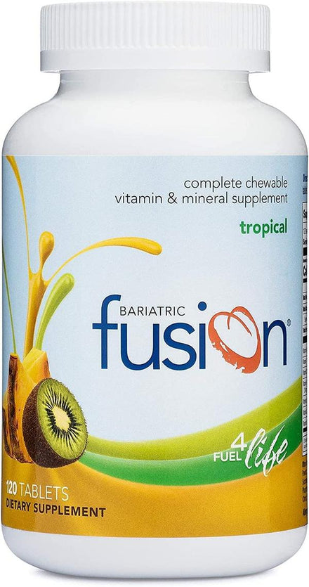 Bariatric Fusion Mixed Berry Complete Chewable Bariatric Multivitamin with Iron for Bariatric Surgery Patients Including Gastric Bypass and Sleeve Gastrectomy - 120 Tablets