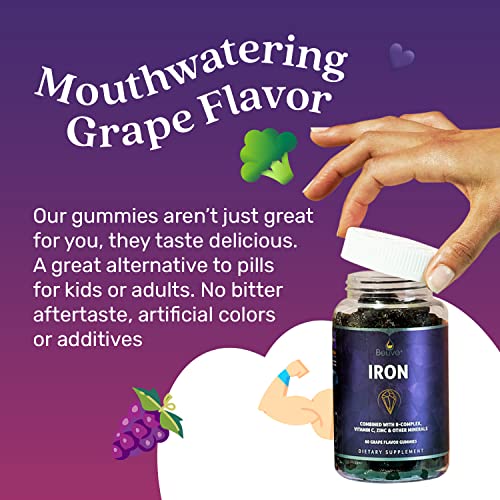BeLive Iron Gummies - Multivitamin with Iron, Vitamins & Zinc for Supplement in Pakistan