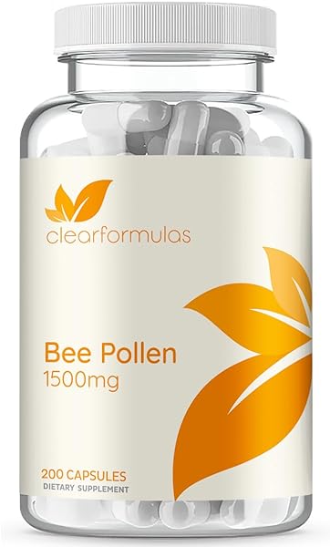 Bee Pollen 1500mg 200 Veggie Caps (Vegetarian, Non-GMO & Gluten Free) in Pakistan