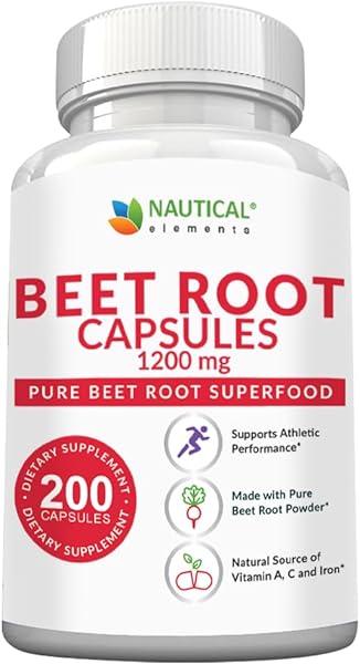 Beet Root Capsules - 1200mg Per Serving - 200 in Pakistan