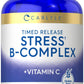 Carlyle Stress B Complex Vitamin Supplement | 180 Caplets | with Vitamin C | Non-GMO and Gluten Free