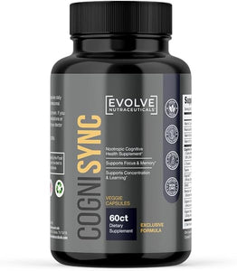 Cognisync Nootropic Brain Health Supplement, Cognitive Enhancement, Brain Fog Support, Memory Support, Focus and Concentration, Smart Drug Alternative in Pakistan