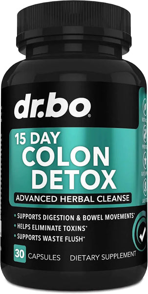 Colon Cleanser Detox for Weight Flush - 15 Day Intestinal Cleanse Pills & Probiotic - Fast Natural Laxative for Constipation Relief - Bowel Movement Supplements for Stomach Bloating, Gut Loss Support in Pakistan