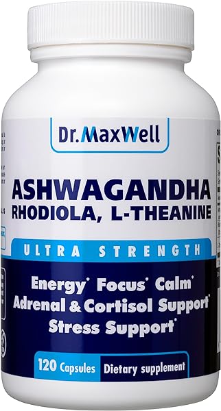 Cortisol Manager Supplement, Supports Relaxation, Mood & Sleep in Times of Occasional Stress, Ashwagandha Rhodiola Adaptogens, Helps Maintain Normal Cortisol Levels, 120 Capsules in Pakistan in Pakistan