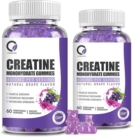 Creatine Monohydrate Gummy for Men & Women, Creatine Supplement with Collagen, BCAA, L-Citrulline, Creatine Chews, Pills and Powder Alternative, Sugar-Free, Vegan & Gluten-Free in Pakistan