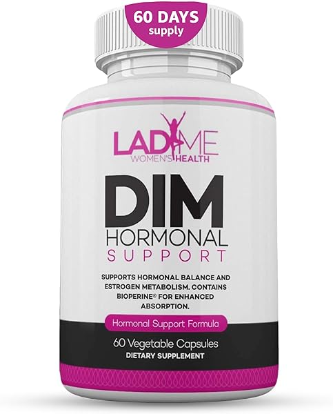 DIM Complex 150mg Hormonal Support Menopause Relief Supplement for Hot Flashes & Hormonal Acne Relief Bioperine, Broccoli & Calcium Estrogen Metabolism Balancing Pills for Women 60 Capsules by LadyMe in Pakistan in Pakistan