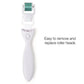 Derma Face Roller Microneedle 6 Piece Kit with 4 Replaceable Heads Micro Derma Skin Care Tool