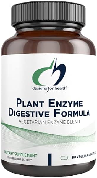 Designs for Health Plant Enzyme Digestive Formula - Vegetarian Digestive Enzymes Supplement - Gut Support with Hemicellulase, Protease + More - May Support Occasional Gas + Bloating (90 Capsules) in Pakistan in Pakistan