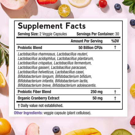 Doctor's Recipes Women’s Probiotic, 60 Caps 50 Billion CFU 16 Strains Supplement in Pakistan
