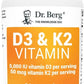 Dr. Berg's Vitamin D3 K2 10,000 IU of Vitamin D3, 100 mcg MK7 Vitamin K2, Zinc & Magnesium for Ultimate Absorption - K2 D3 Vitamin Supplement