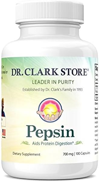 Dr. Clark Pepsin Supplement, 700mg, 100 Gelatin Capsules in Pakistan