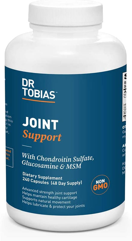 Dr. Tobias Joint Support Supplement, with Chondroitin Sulfate, Glucosamine and MSM, 240 Capsules