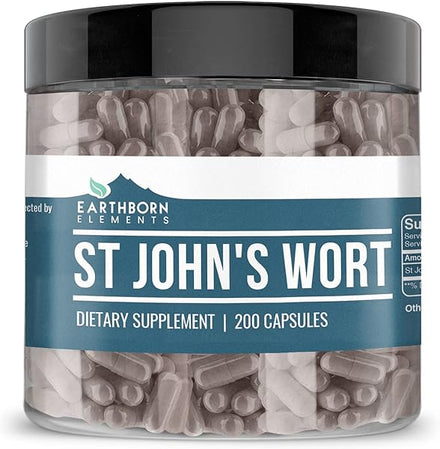 Earthborn Elements St. John’s Wort 200 Capsules, Pure & Undiluted, No Additives in Pakistan