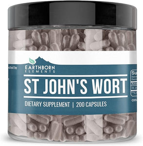 Earthborn Elements St. John’s Wort 200 Capsules, Pure & Undiluted, No Additives in Pakistan