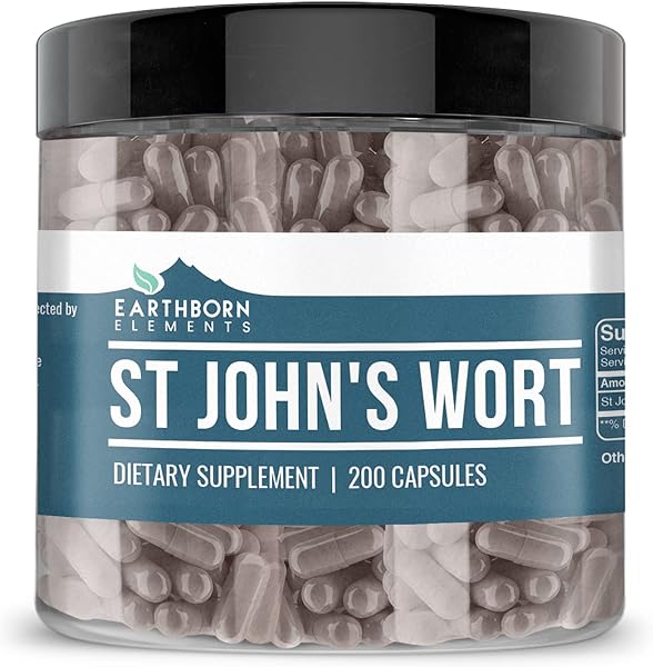 Earthborn Elements St. John’s Wort 200 Capsules, Pure & Undiluted, No Additives in Pakistan in Pakistan