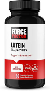FORCE FACTOR Lutein and Zeaxanthin Supplements, Eye Vitamins with Lutein 20mg, Eye Health Supplements for Adults, Ingredients Backed by Science, Vegan, Gelatin Free, 60 Vegetable Capsules in Pakistan