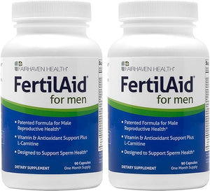 FertilAid for Men 2 Month Supply, Male Fertility & Prenatal Vitamin, Supports Count & Motility, Maca/L-Carnitine/CoQ10 to Target Fertility, Methylfolate/Zinc/VIT D & More to Fill Nutrient Gaps in Pakistan