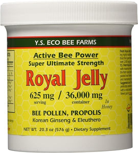 Fresh Royal Jelly + Bee Pollen, Propolis, Ginseng, Honey Mix - 36,000mg Y.S. Org 20.3 oz in Pakistan