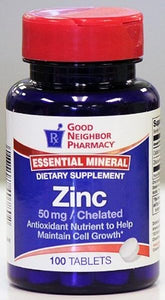 GNP Essential Mineral Zinc 50mg 100 Tablets Dietary Supplement in Pakistan