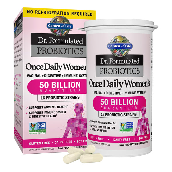 Garden of Life, Dr. Formulated Women's Probiotics Once Daily, 16 Strains, 50 Billion, 30 Count (Pack of 1) in Pakistan