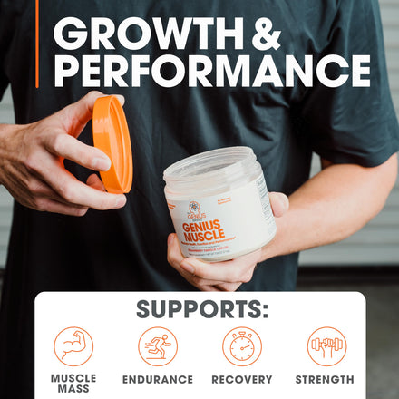 Genius Muscle Builder & Mass Gainer, Strawberry Vanilla -Supplement in Pakistan