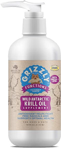 Grizzly Wild Antarctic Krill Oil All-Natural Antioxidant Dog Food Supplement, 8 oz in Pakistan