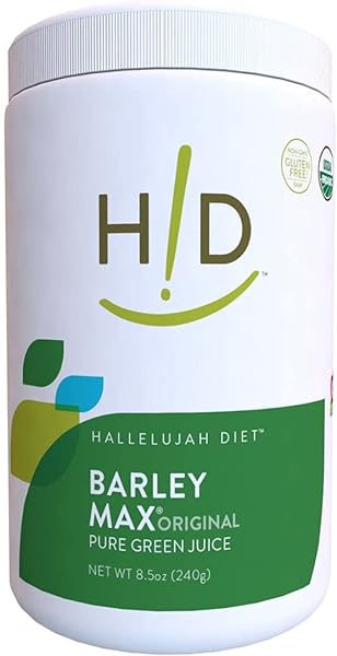 Hallelujah Diet Organic BarleyMax - Barley Grass Juice and Alfalfa Juice Powder, Vegan Formula, Plant-Based Dietary Supplement, Health Food Products, Original, 8.5 Ounce Bottle (60 Day Supply) in Pakistan in Pakistan