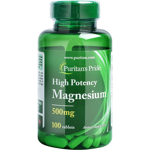 Free shipping High Potency Magnesium 500 mg 100 capsules dietery supplement in Pakistan