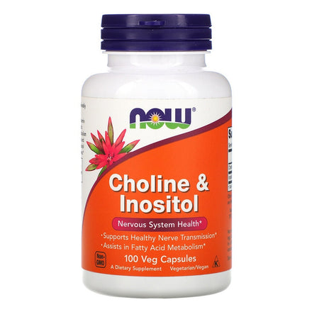 Choline & Inositol 100 Capsules Supports Healthy Nerve Transmission ASSISTS in Fatty Acid Metabolism