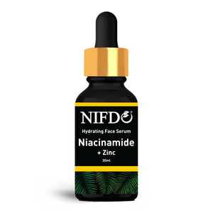 Nifdo Skin Brightening Serum with Niacinamide and Zinc, Hydrating Face Serum, anti acne serum