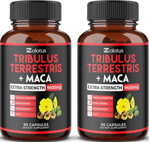 Imported Tribulus Terrestris + Maca, 9600mg,  High Potency with Ashwagndha, energy booster supplement in Pakistan