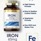 Iron Ferrous Sulfate 65 mg | 400 Tablets | Non-GMO, Gluten Free, Supplement in Pakistan