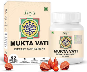 Ivy's Mukta Vati Natural Heart Care Supplement - For Blood Pressure, Good For Men and Women Healthy Heart And Blood Circulation, Natural 60 pills by Nirogam in Pakistan