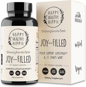 Joy-Filled Mood Support Supplement with St. Johns Wort | Stress Relief Supplement - Helps Calm The Mind & Body | 100% Plant-Based, Ashwagandha, Rhodiola, Eleuthero | Herbal, 60 ct in Pakistan