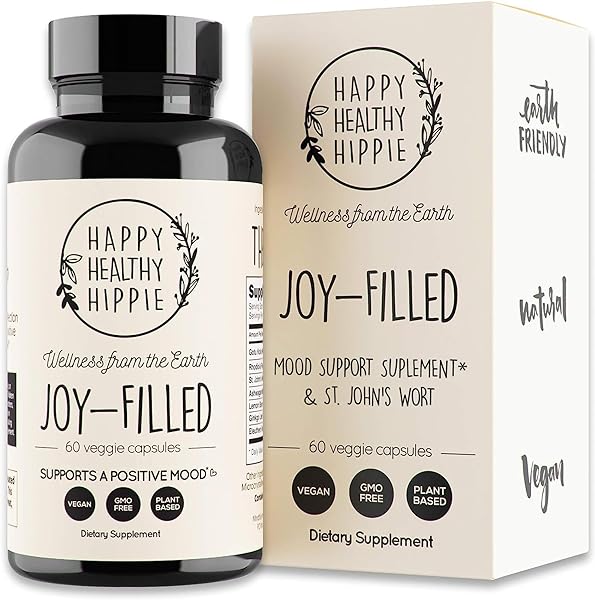 Joy-Filled Mood Support Supplement with St. Johns Wort | Stress Relief Supplement - Helps Calm The Mind & Body | 100% Plant-Based, Ashwagandha, Rhodiola, Eleuthero | Herbal, 60 ct in Pakistan in Pakistan