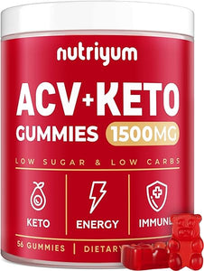Keto ACV Gummies 1500 mg - Gelatin-Free Apple Cider Vinegar Gummies - Low Carbs Pectin ACV Keto Gummies Vegan Advanced ACV Keto Gummies - 58 pcs in Pakistan