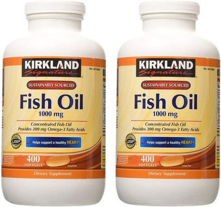 Kirkland Signature Fish Oil Concentrate with Omega-3 Fatty Acids Softgels