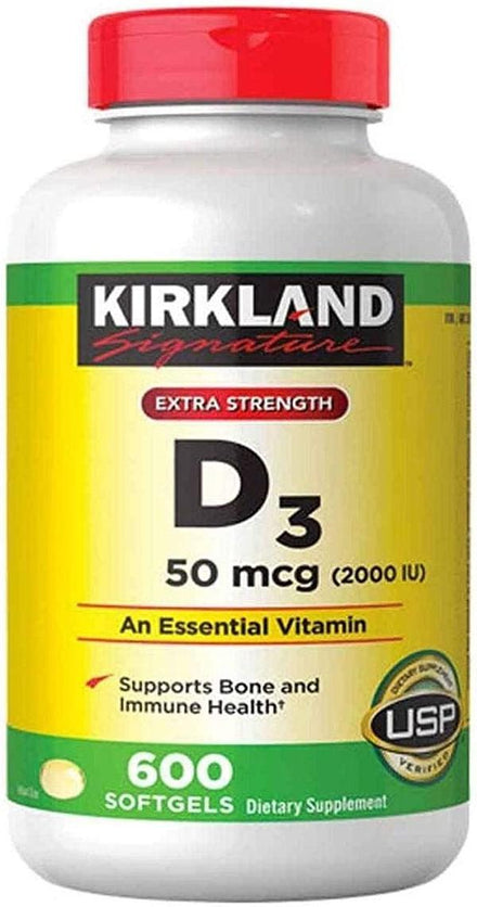 Kirkland Signature Maximum Strength Vitamin D3 Softgels
