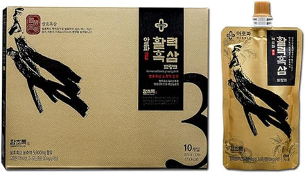 Korean Ginseng Drink (3.5 oz(100ml) *10 Pack)/ Enhance Immune Support, Stamina and Focus/Energy Booster in Pakistan