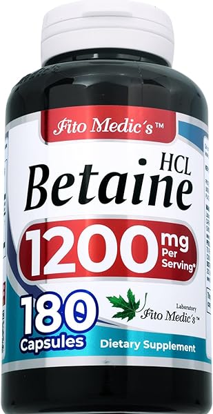 Lab | Betaine hcl | Betaine Hydrochloride |180 Capsules |1200 mg |Betaine | Betaine Hydrochloride Supplement. in Pakistan in Pakistan