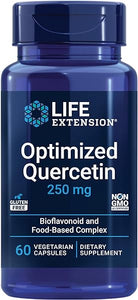 Life Extension Optimized Quercetin 250 mg - Non-GMO, Gluten Free - with vitamin C and Camu-Camu Extract - 60 Vegetarian Capsules in Pakistan