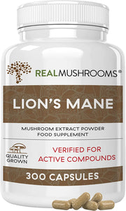 Lions Mane Brain and Focus Supplements - Mushroom Powder Extract Capsules - Non GMO and Gluten Free Supplement for Better Cognitive Health